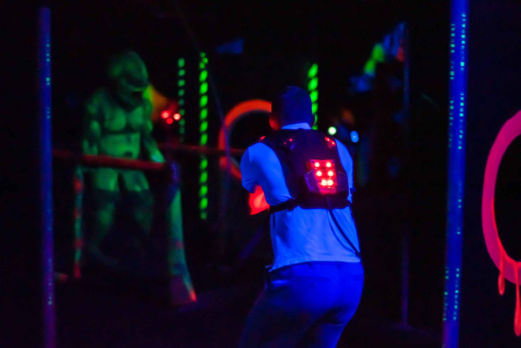 Laser tag recreational leisure activity